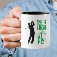 Schattige heren golf tee funny humor sport zwart g
