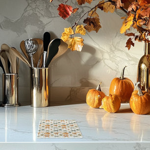 Schattige Herfst boog patroon Glazen Onderzetter