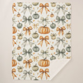 Schattige Herfst boog patroon Sherpa Deken (Voorkant)