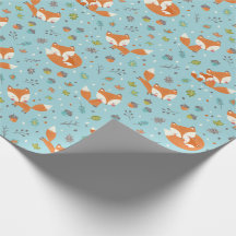 Schattige herfst mama en baby vos op blauw