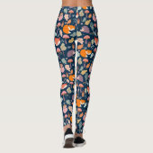 Schattige Herfst patroon Leggings (Achterkant)