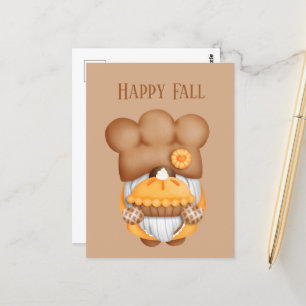 schattige Herfst Seizoensgebonden bakkoepel voegt Briefkaart