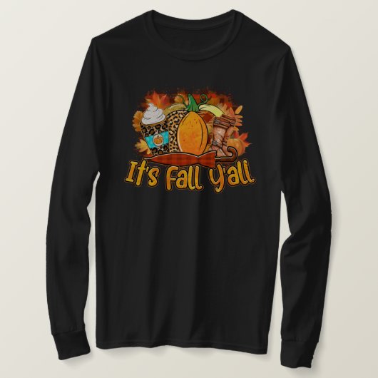 schattige Herfst Seizoensgebonden woordkunst vrouw T-shirt (Design voorkant)
