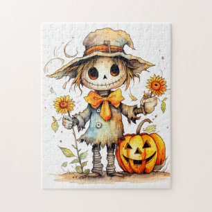 Schattige herfstschaap legpuzzel
