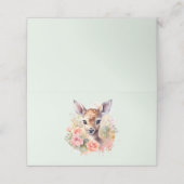 Schattige hert omgeven door Rozen (Buitenkant ongevouwen)