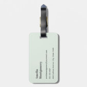 Schattige hert omgeven door Rozen Bagagelabel (Achterkant verticaal)