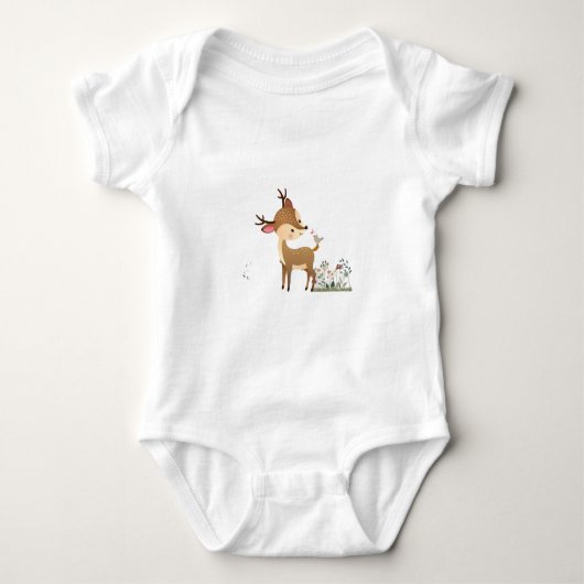 schattige herten baby Lovers Romper (Voorkant)