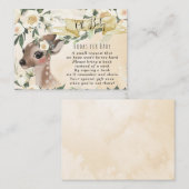 schattige herten oh baby boeken voor baby-aanvraag informatiekaartje (Voorkant / Achterkant)