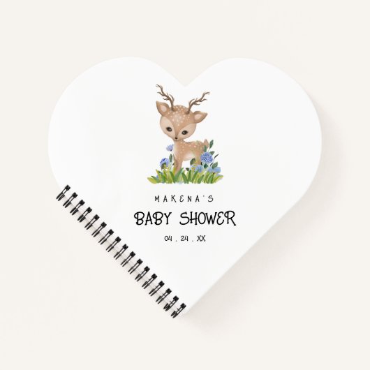 Schattige Herten Waterverf Notitieboek (Voorkant)