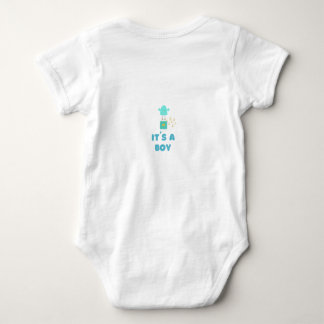 Schattige "Het is een Jongen" Baby Shower Cartoon Romper