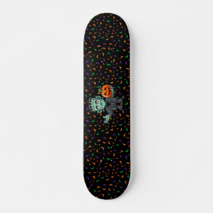 Schattige, het monster van cartoon Frankenstein Skateboard
