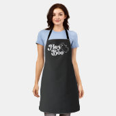 Schattige Hey Boo Funny Ghost Halloween Schort (Gedragen)
