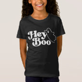 Schattige Hey Boo Funny Ghost Halloween T-shirt (Voorkant)