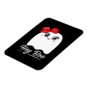 Schattige Hey Boo Halloween Magneet (Linkerzijde)