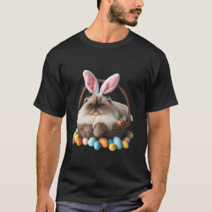 Schattige Himalaya kat Paaseieren jacht eigenaar k T-shirt