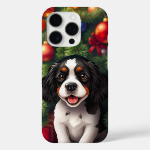 ❄️🐶 Schattige Holiday Puppy met Kerstspirit iPhone 16 Pro Hoesje