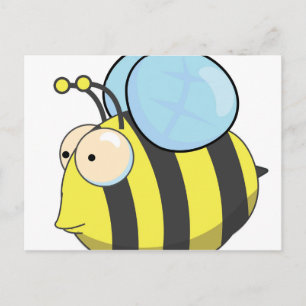 Schattige hommel briefkaart