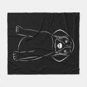 schattige hond fleece deken (Voorkant (Horizontaal))