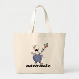 SCHATTIGE HOND GROTE TOTE BAG