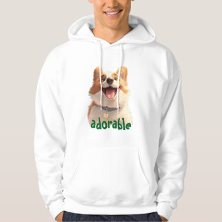 Schattige Hond Illustratie Hoodie - Perfect voor P