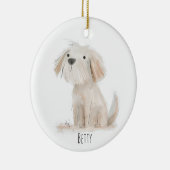 Schattige hond keramisch ornament (Rechts)