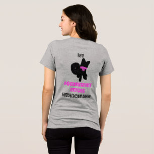 Schattige hond met attitude Tri-Blend shirt