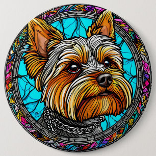 Schattige Hond Ronde Button 6,0 Cm
