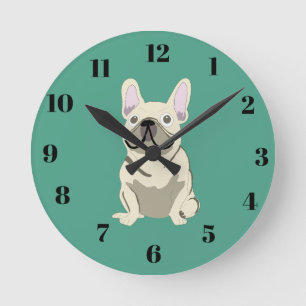 Schattige hond ronde klok
