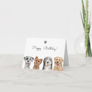 Schattige honden kaart