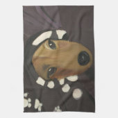 schattige honden keuken handdoeken (Verticaal)