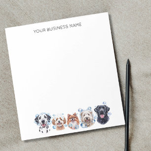Schattige honden met bellen, waterverf notitieblok