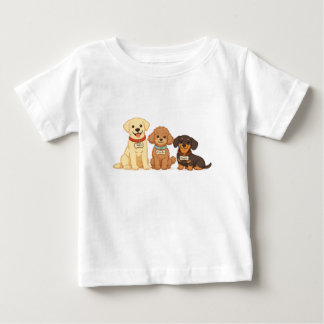 Schattige Hondenfamilie Vector Illustratie