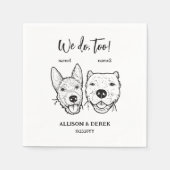 Schattige Hondengezicht Pit Bull Terrier Wij Doo W Servet (Voorkant)