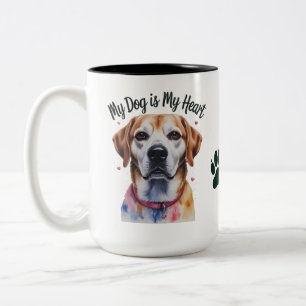 Schattige Hondenliefhebber Koffiekopje, Pet Owner Tweekleurige Koffiemok