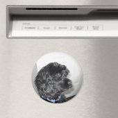 Schattige hondenmagneet magneet (Insitu (Vaatwasser))