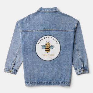 Schattige Honey Jar Bee Apiary Denim Jacket