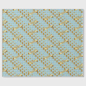 Schattige honingbeer Omdat je zo lief bent 80s Ret Cadeaupapier (Vlak)