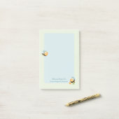 Schattige honingbij kinderen post-it® notes (Op bureau)