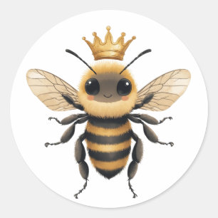 Schattige honingbij voor imkers en natuur liefhebb ronde sticker