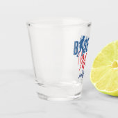 Schattige honkbalmoeder shot glas (Links)