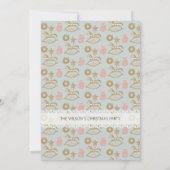 Schattige houten schommelpaard kaart (Achterkant)