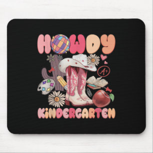 Schattige Howdy Kleuterschool Cowboy Cowgirl Laarz Muismat