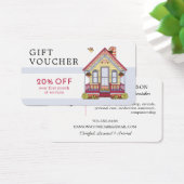 Schattige Huis Verzorger Services Coupon Gift Kaar Visitekaartje (Bureau)