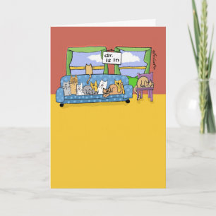 Schattige huisdier Dank u kaart voor dierenarts