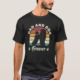 Schattige Huisdier Papa Hond Dier Ouderpoedel T-shirt