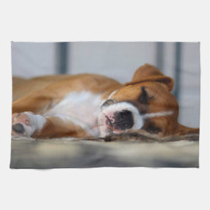 Schattige huisdierhond theedoek