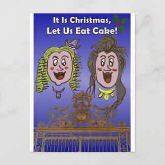 Schattige, humoristisch VersailleCartoon Kerst Bri Briefkaart