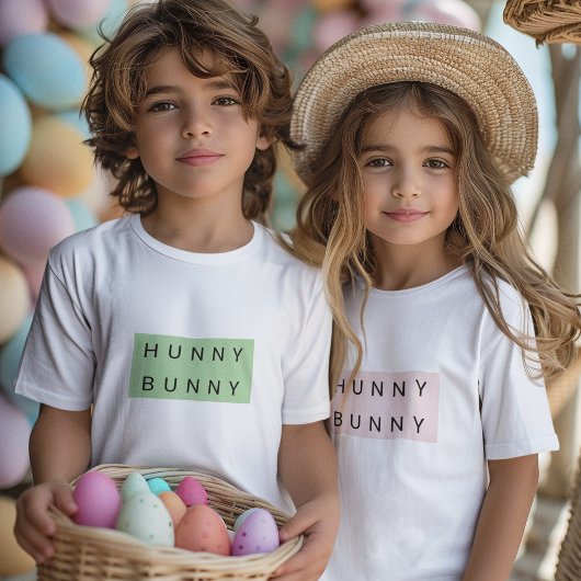 Schattige Hunny Bunny Kinder Pasen T-shirt