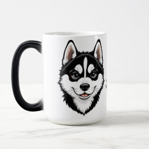 Schattige Husky Puppy Siberische Magische Mok