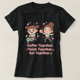 Schattige Hybride Atleet Lijden Samen Finishen Sam T-shirt